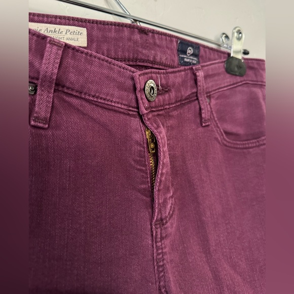 REVOLVE AG Jeans The Stevie Ankle Slim Straight Merlot Berry SZ 27P - Picture 10 of 17